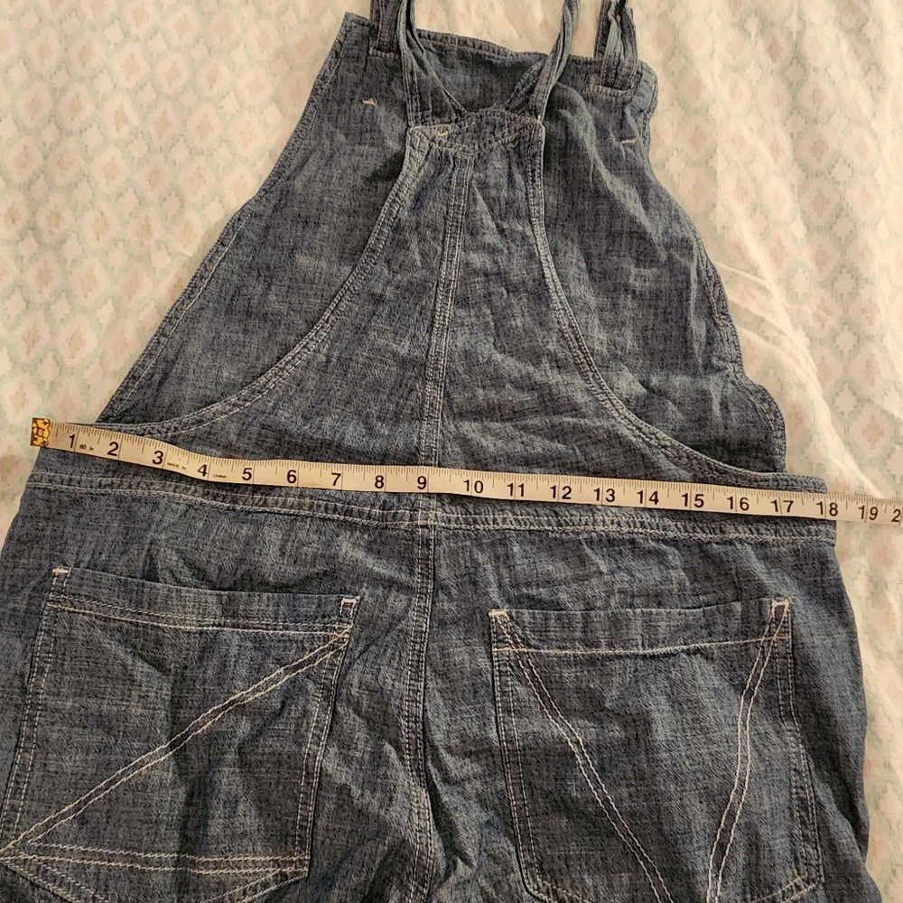 Zadig & Voltaire Striped Langer Soft Denim Overalls Size Small Blue - Picture 7 of 15